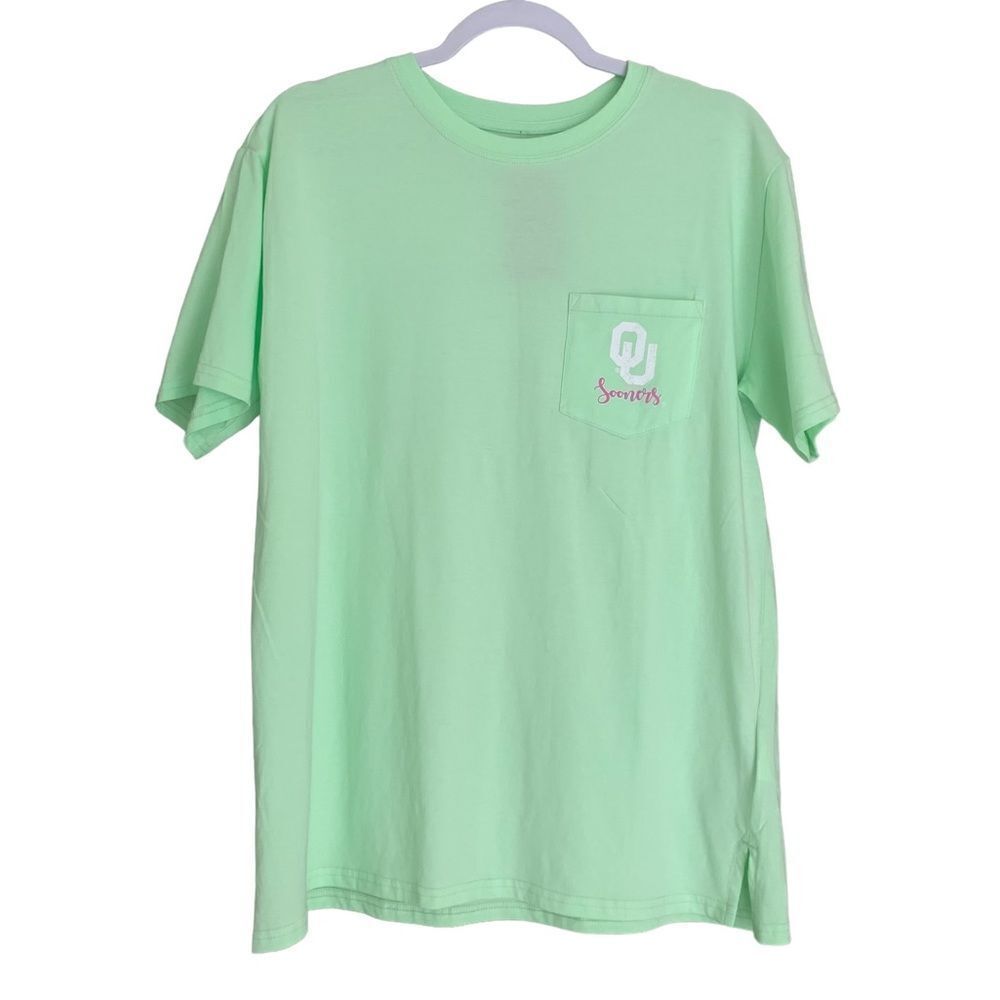 Captivating Women’s OU Oklahoma University Cotton Licensed T-Shirt Size Large